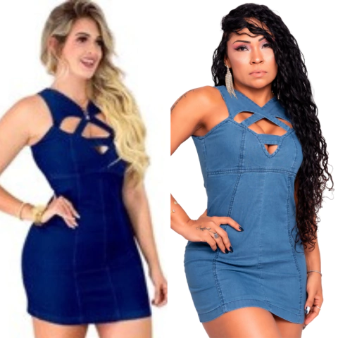 Kit 2 Vestidos Lisos Com Ziper Praticidade E Estilo
