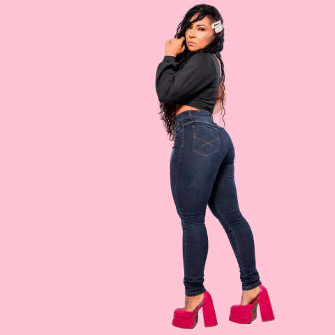 Calca Jeans Destroyed Feminina Casual