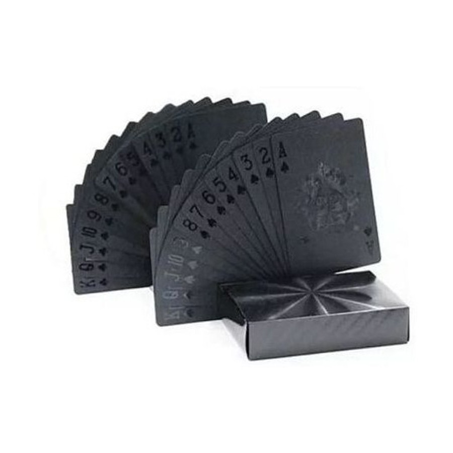 Baralho Preto Dollar Poker Cartas Jogos Prova D'água
