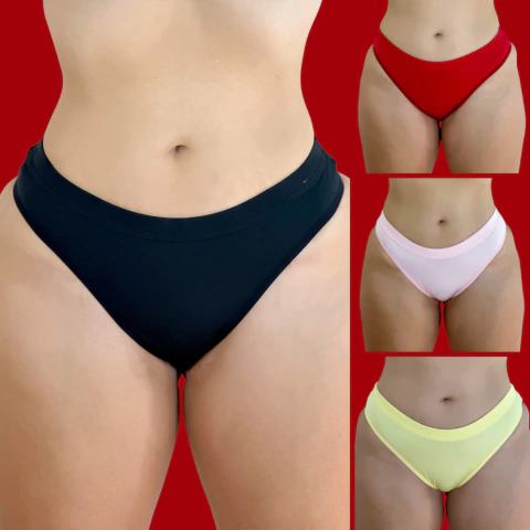 Kit 20 Calcinhas Femininas Varias Cores Renove Seu Estojo