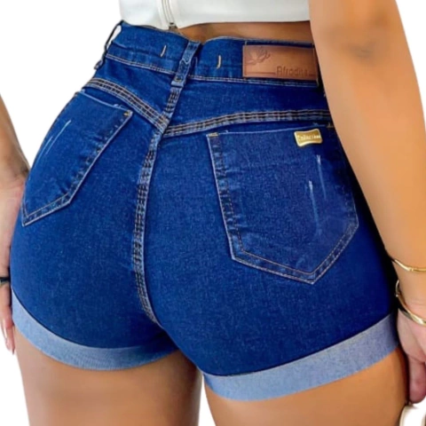 Short Jeans Feminino Detalhes De Ziper E Urbano