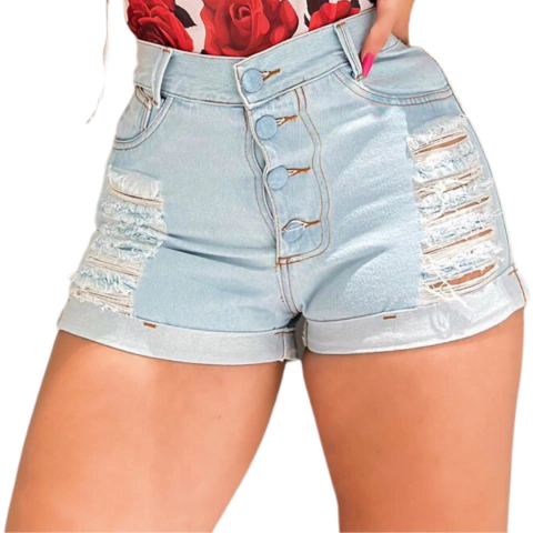 Kit 5 Shorts Cintura Alta Combinacoes Infinitas De Moda