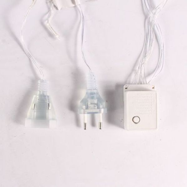 100 Lâmpadas De Led Em Cordão Extensível 10 Metros Fio Crystal