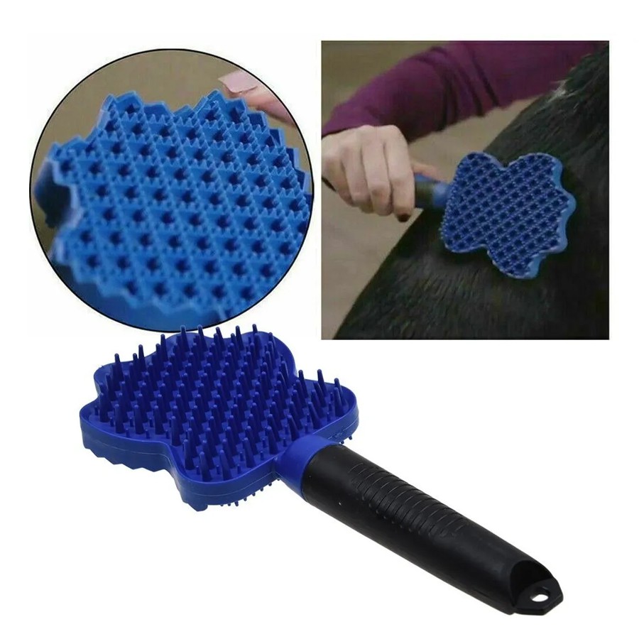 Escova Silicone Pet 3 Em 1 Tira Pelos Massageadora Higiênica