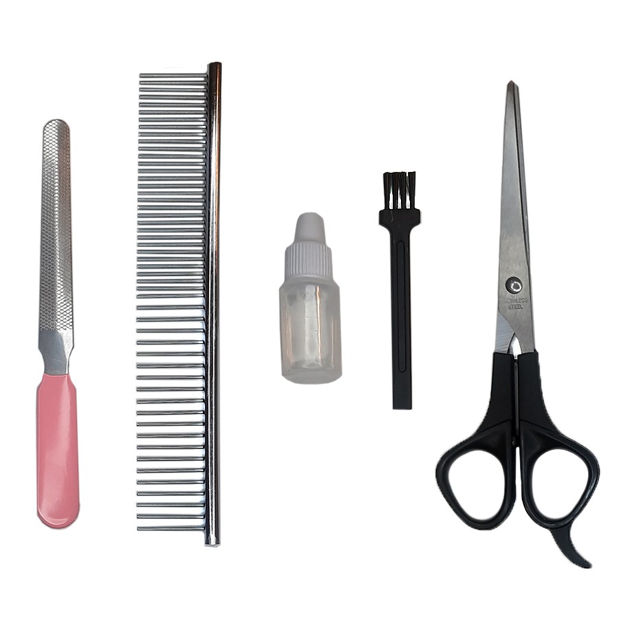 Kit Pet Maquina Recarregável Tosa De Cães E Gatos