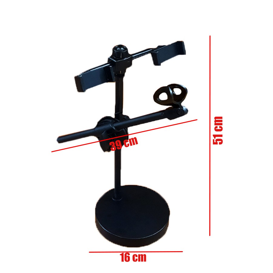 Tripe De Microfone Para Gravação Com Ring Light Usb