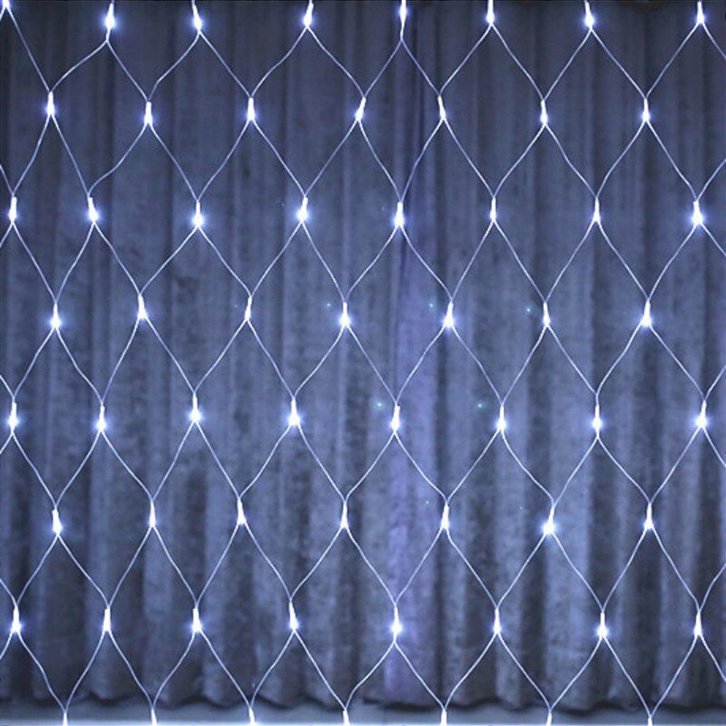 Pisca de LED Rede 160L 4x0,5M 8 Modos 110v Decoração Natal Ano Novo