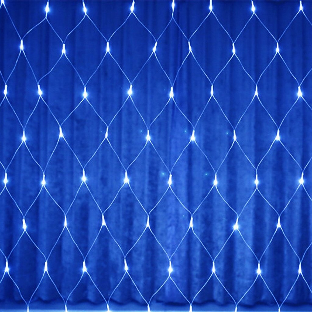 Pisca de LED Rede 160L 4x0,5M 8 Modos 110v Decoração Natal Ano Novo