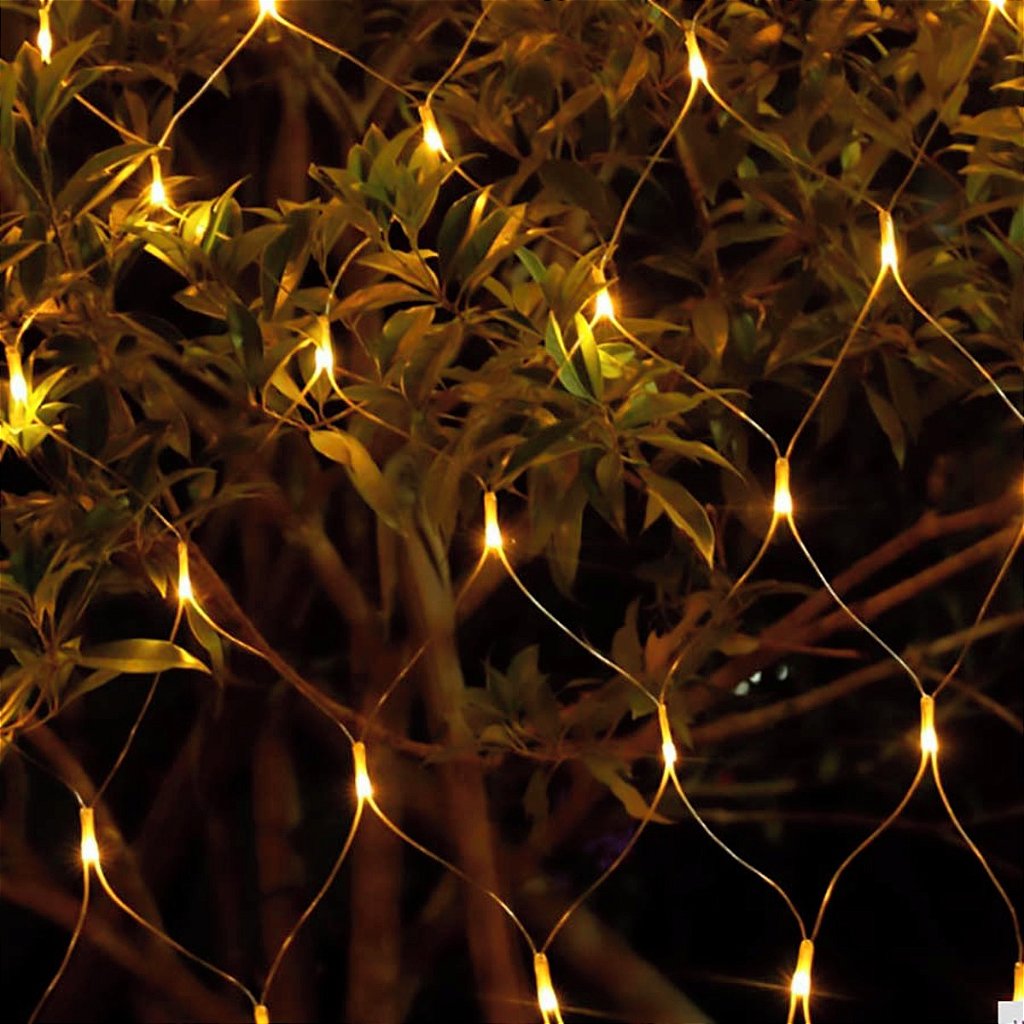 Pisca de LED Rede 160L 4x0,5M 8 Modos 110v Decoração Natal Ano Novo