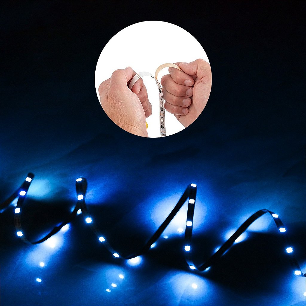 Fita LED Adesiva Para Decoração 120L 2 Metros