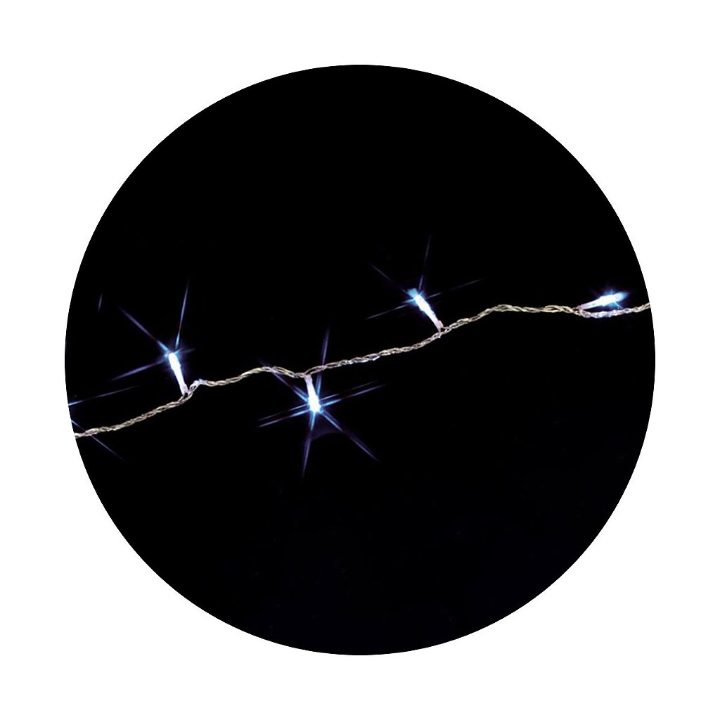 Pisca de LED Cordão 50L 5M a Pilha Para Natal Ano Novo