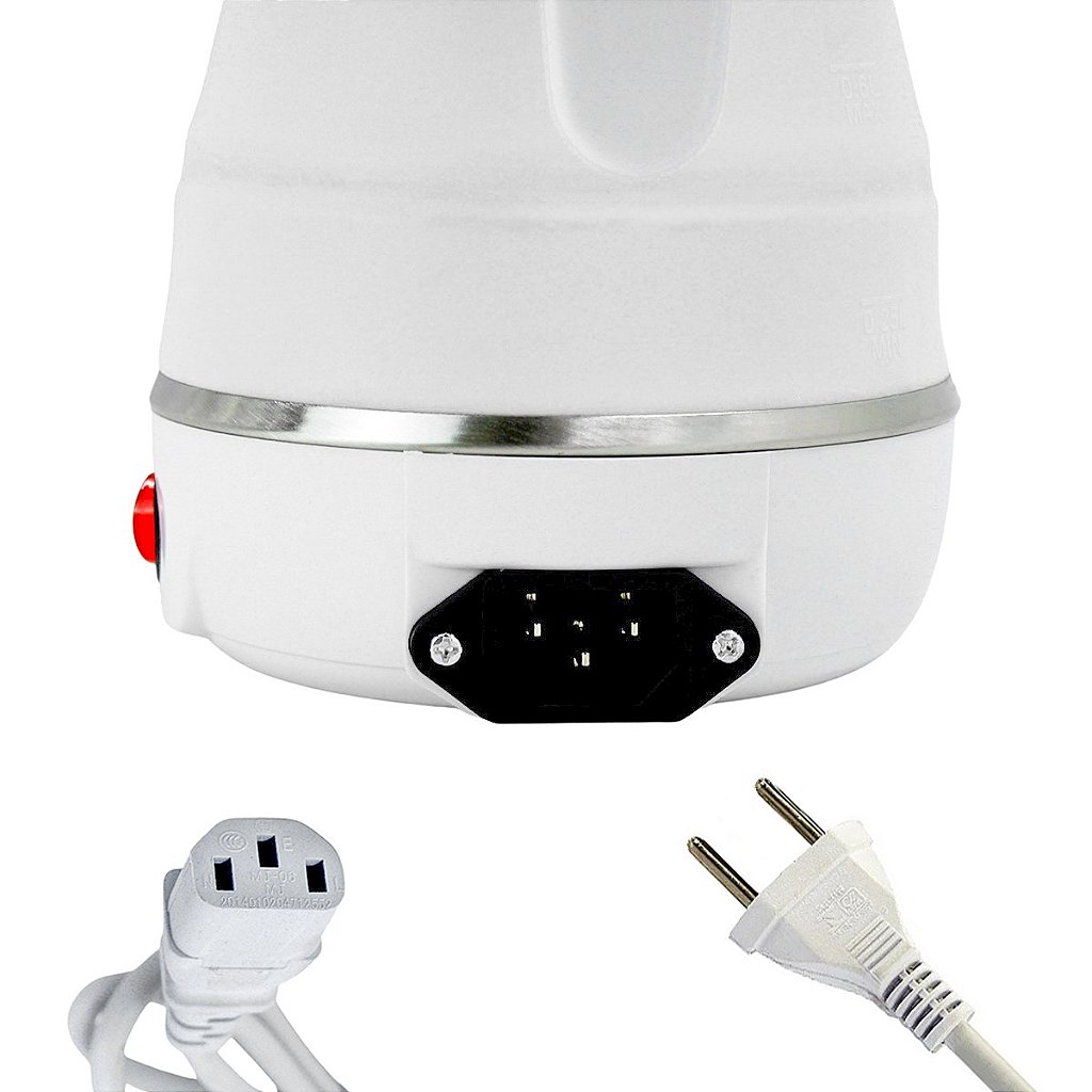 Chaleira Elétrica Dobrável Jarra Bule Silicone 600W 110v 600ml Portátil