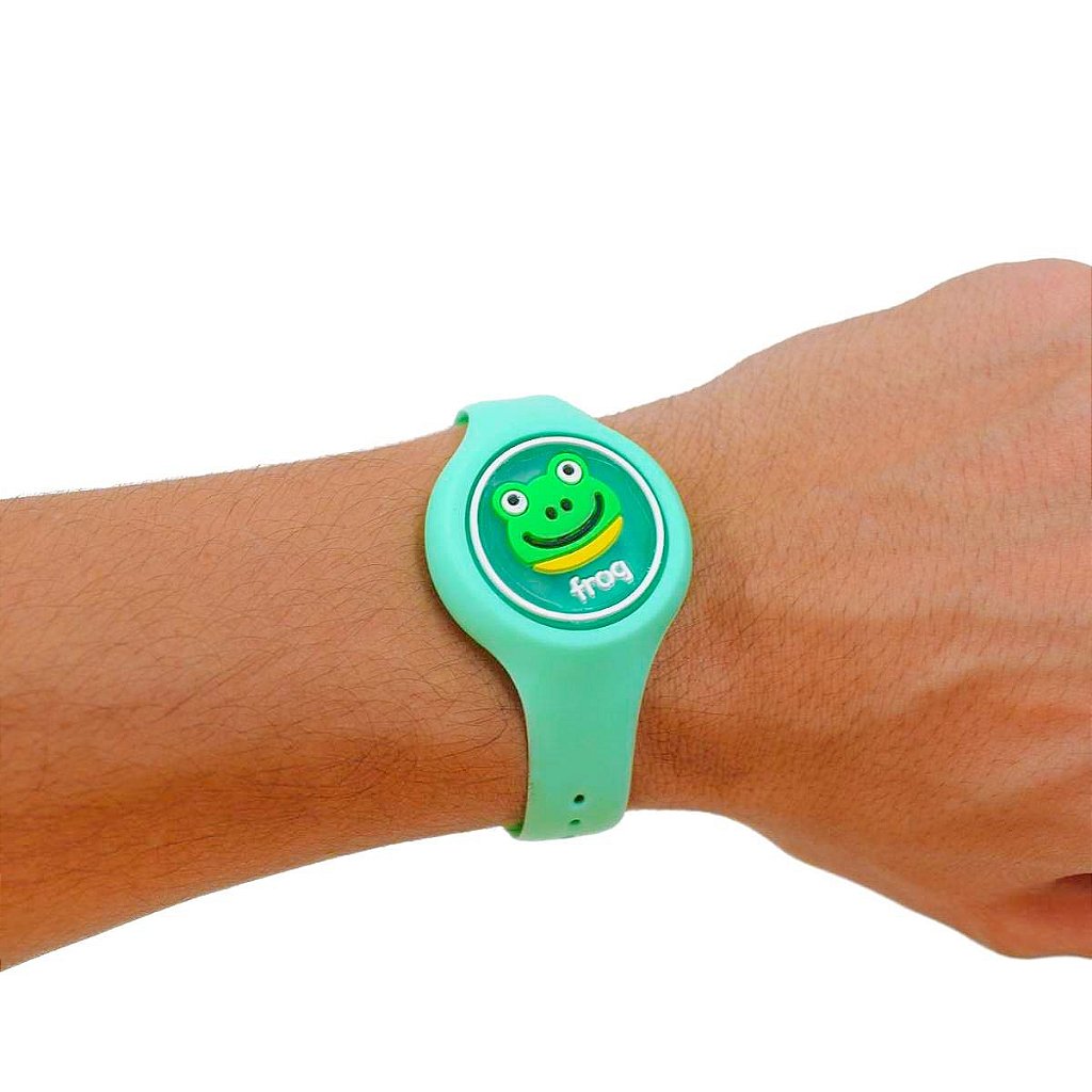 Pulseira Relógio Infantil Repelente De Mosquito Figurinhas