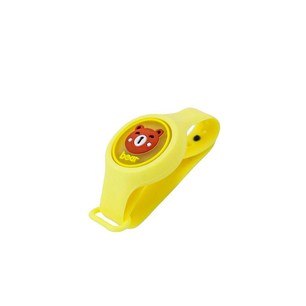 Pulseira Relógio Infantil Repelente De Mosquito Figurinhas