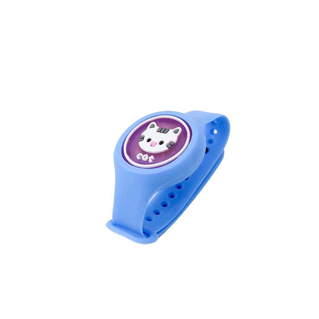 Pulseira Relógio Infantil Repelente De Mosquito Figurinhas
