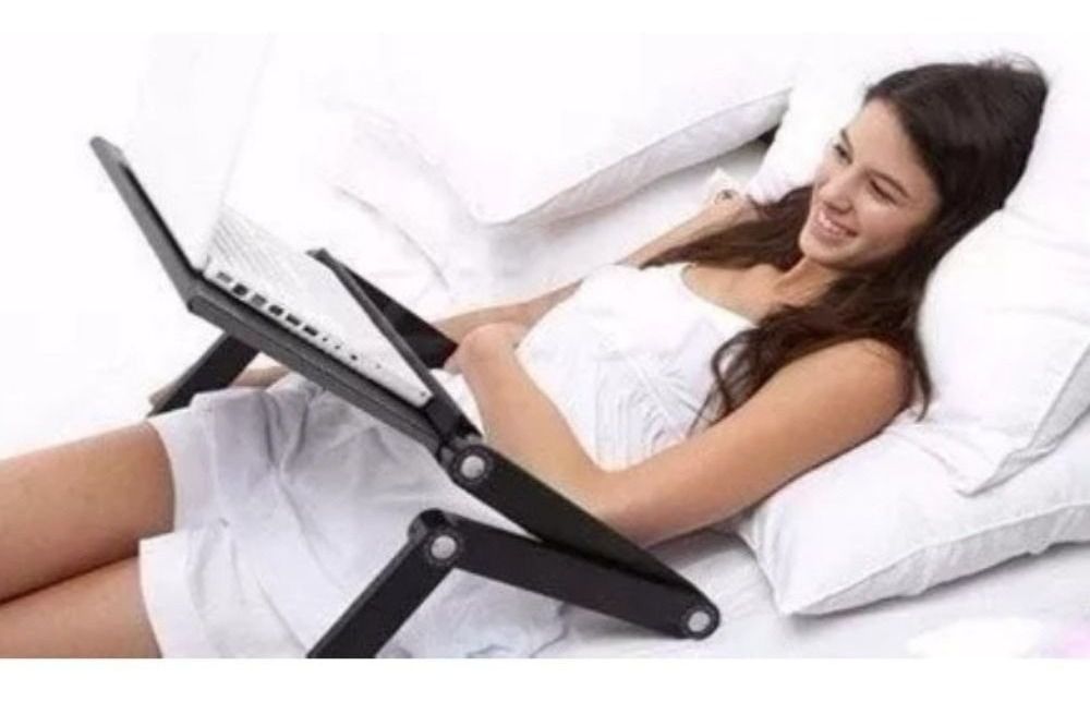 Mesa Notebook Multifuncional Articulável Cama Suporte Mouse