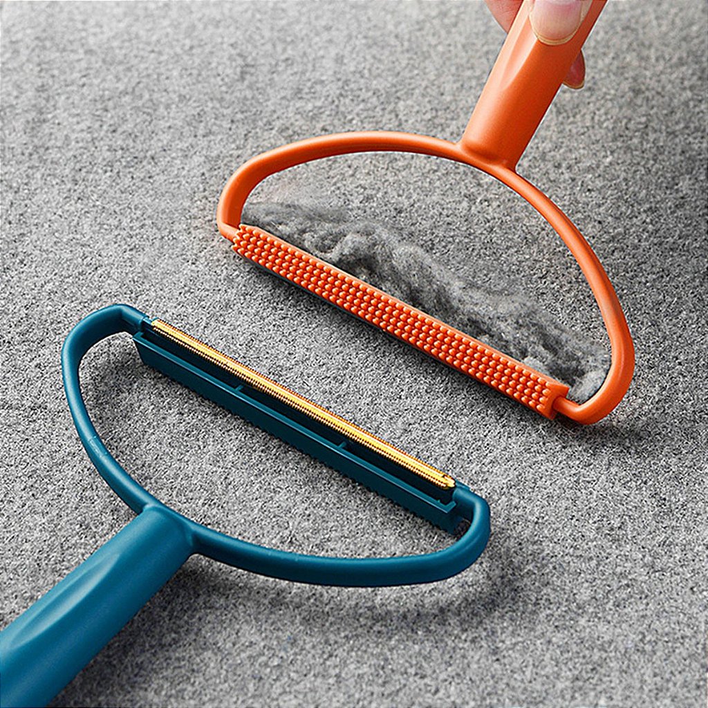 Removedor De Pelos Escova Portátil Fiapos Pequenas Sujeiras 2 Em 1