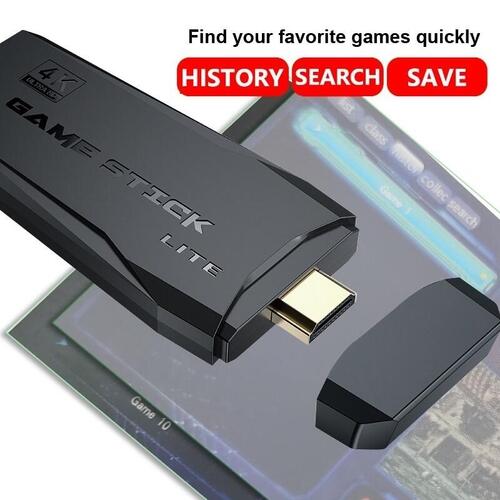 Game Stick 4k Lite Retro 2 Controles Sem Fio Mais de 20.000 Jogos ORIGINAL