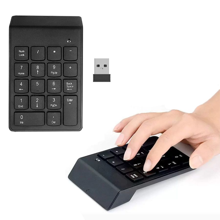 Mini Teclado Numerico Sem Fio Para Notebook