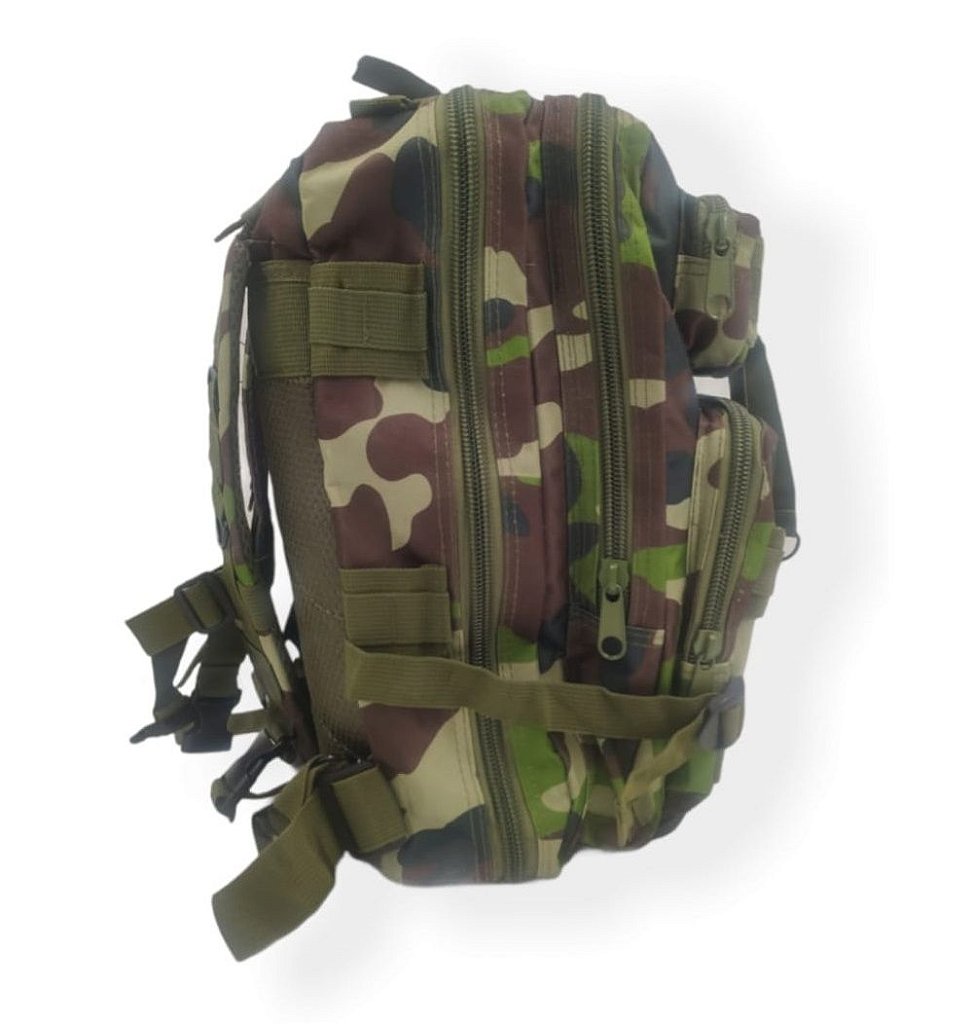Mochila Tatica Militar Assalt 30l 3d Verde Camuflada Padrão