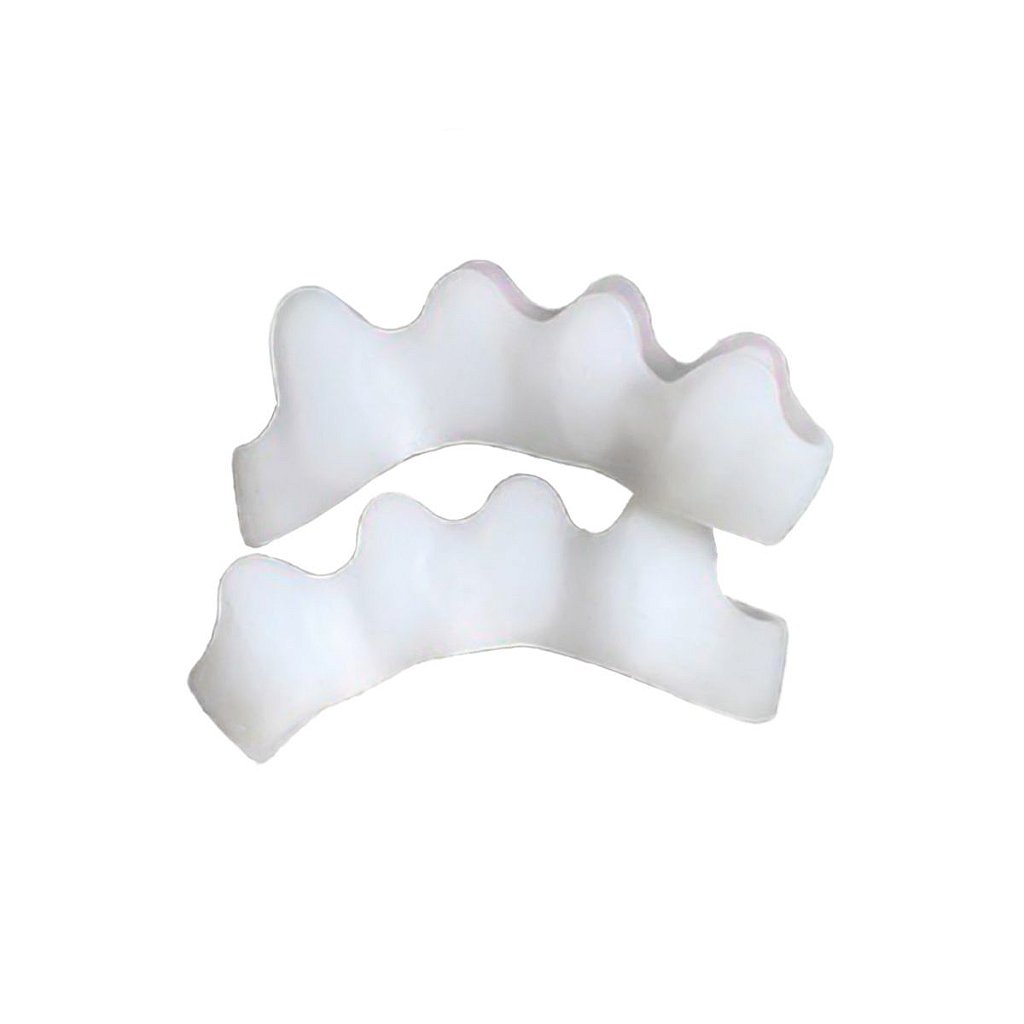 Par Separador De Silicone Corretor Ortopédico Para Dedos Pés