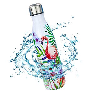 Garrafa Térmica Aço Inox Com Estampa 500ml
