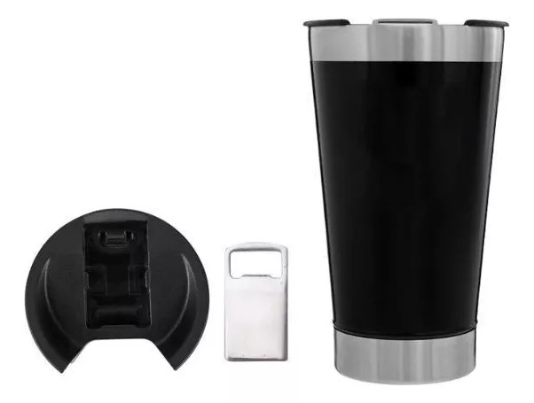 Copo C/ Tampa E Abridor 500ml