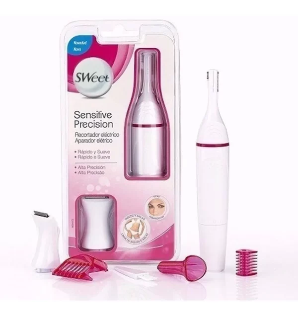 Depilador elétrico sem fio Sweet Sensitive Precision cor branco