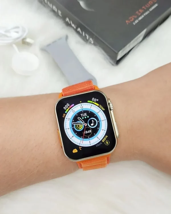 Relógio Smartwatch Iwo Watch Hw8 Ultra Series 8 Com Nfc c/ 2 Pulseiras