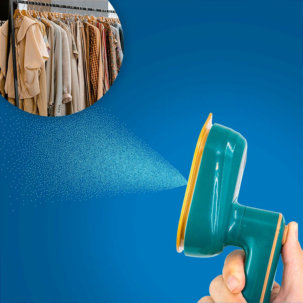 Mini Ferro De Passar Roupa Giratório Portátil A Vapor