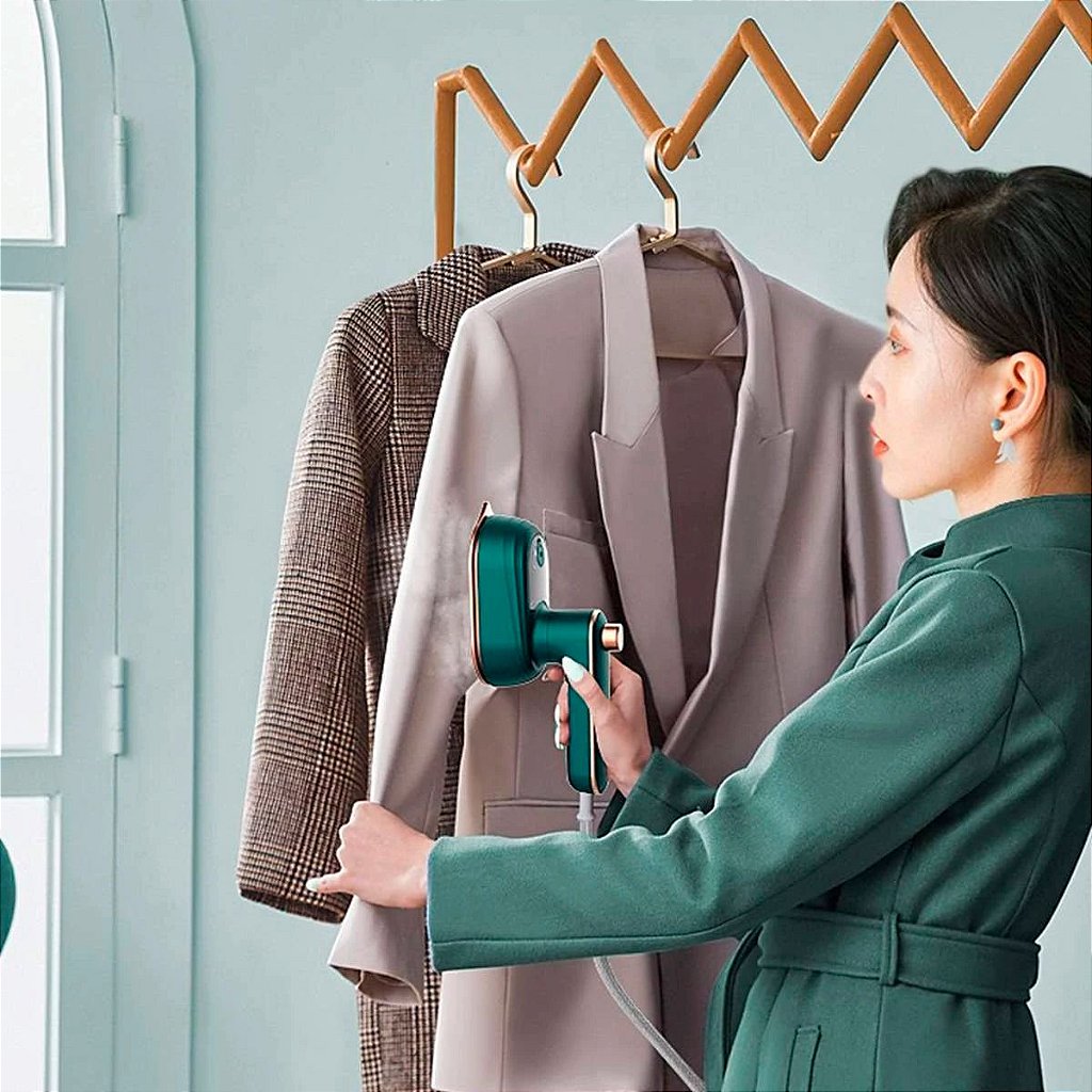 Mini Ferro De Passar Roupa Giratório Portátil A Vapor