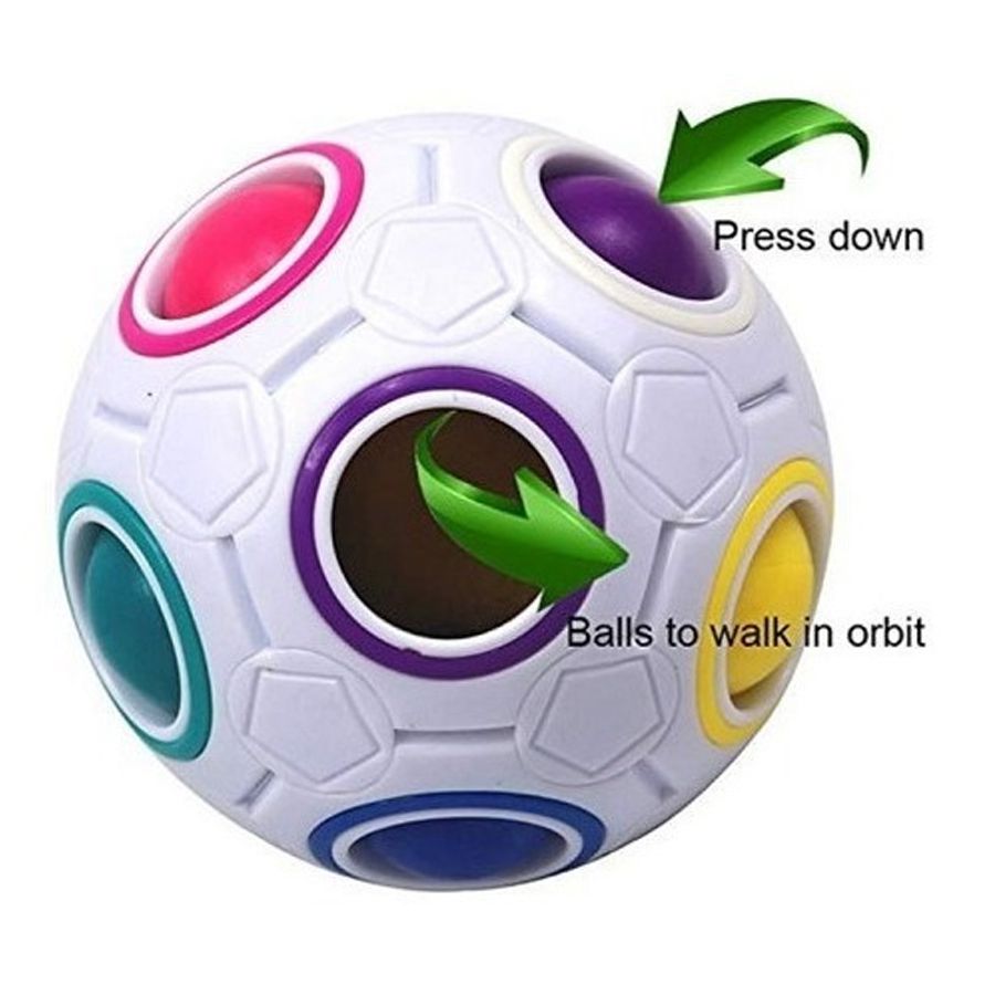 Cubo Magico Bola Puzzle Rainbow 12 Furos
