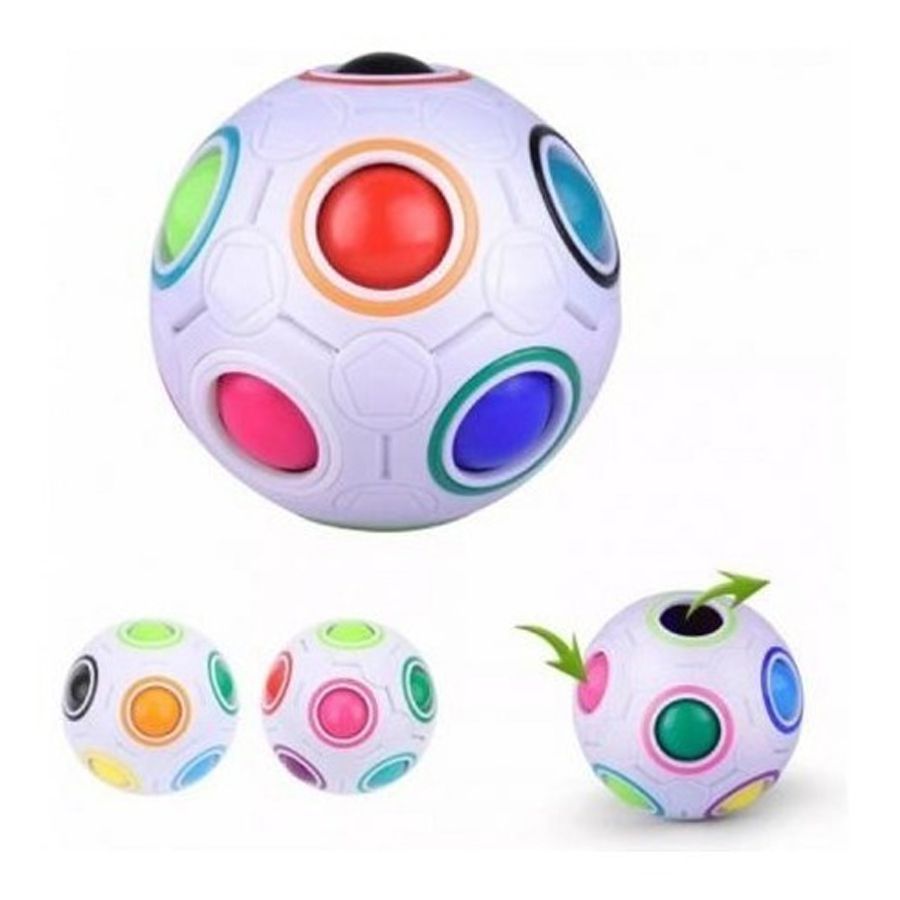 Cubo Magico Bola Puzzle Rainbow 12 Furos