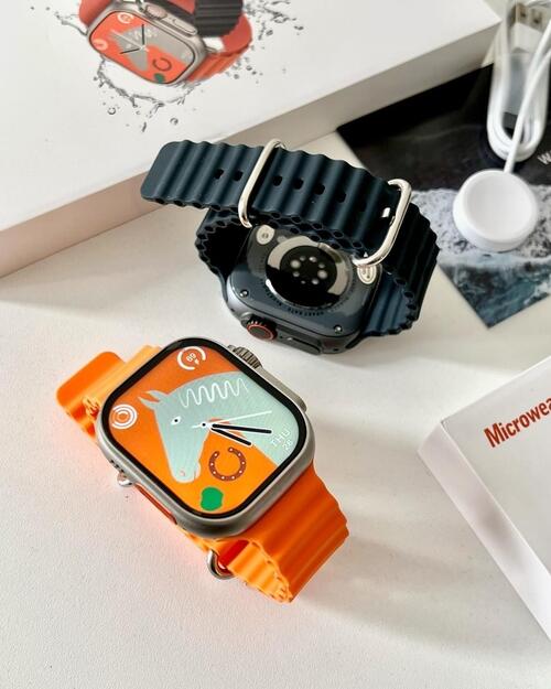 Smartwatch W69 Ultra 49mm Memoria 1GB Toca Musica NFC Jogos Lançamento 2023/2024 - Dourado