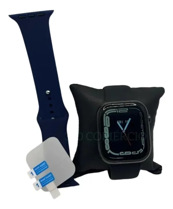 Relógio Smartwatch Sw9 C/ 2 Pulseiras + Película De Proteção