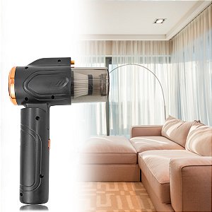Mini Aspirador De Pó Portátil Vertical USB Recarregável 2 Em 1