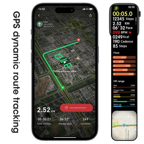 Smartwtch W29 Pro Serie 9 47mm Com Dynamic Island Jogos Bússola NFC - Branco