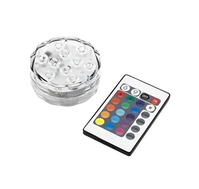 Luminária Lâmpada Luz Led C/ Controle Remoto Piscina