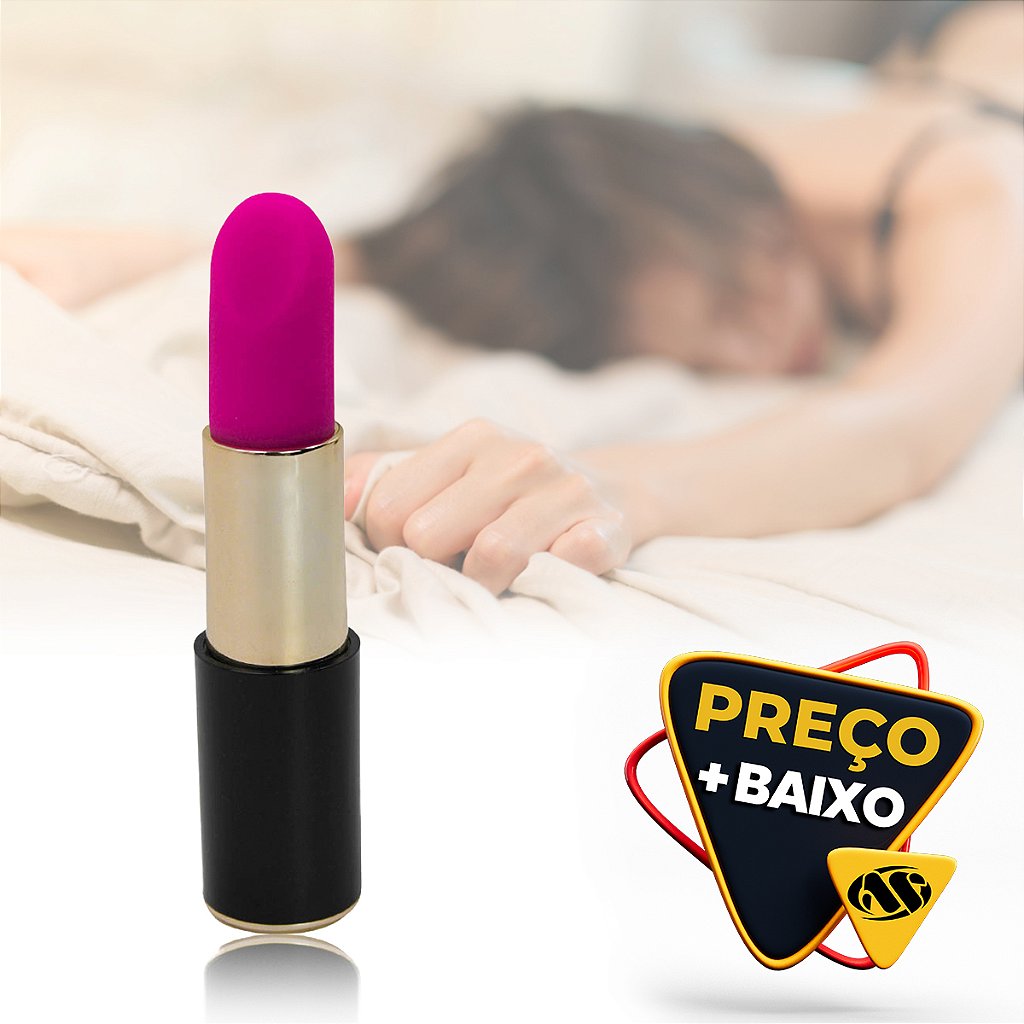 Mini Vibrador Batom Massageador USB Recarregável Silencioso