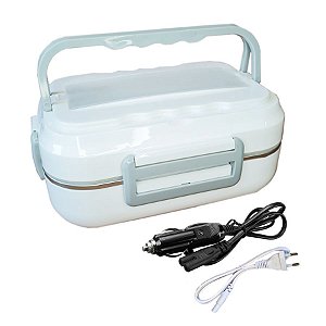 Marmita Térmica Elétrica Para Carro E Tomada Bivolt Portátil