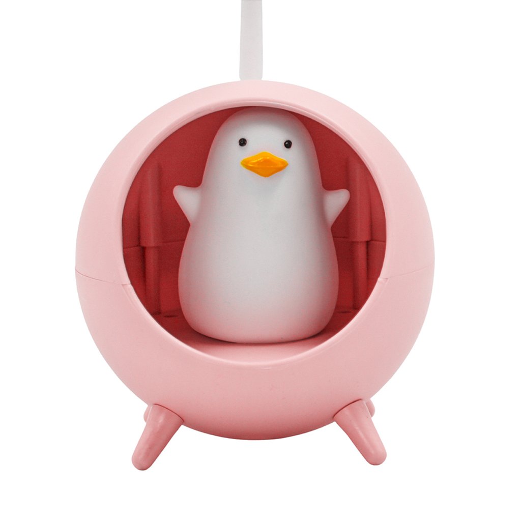 Luminária De Mesa Decorativa USB Articulável Patinho