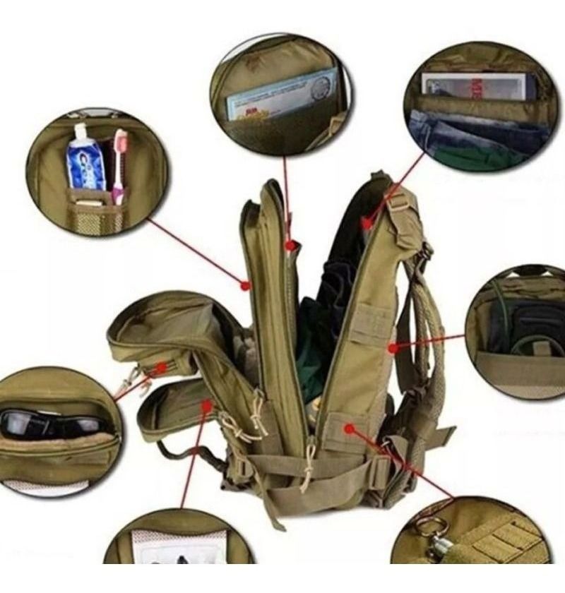Mochila Tática Militar Assalt 30l 3d Verde Digital