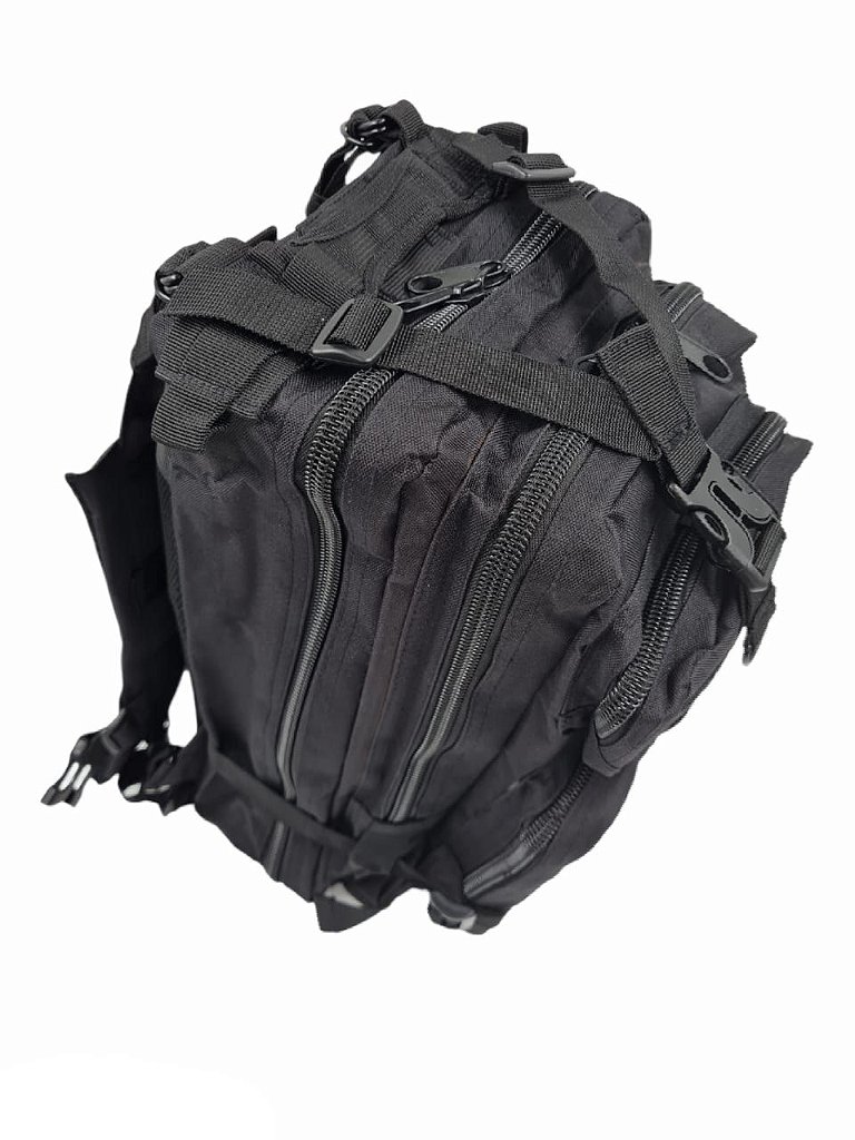 Mochila Tática Militar 800d Sistema Molle 30l Preta