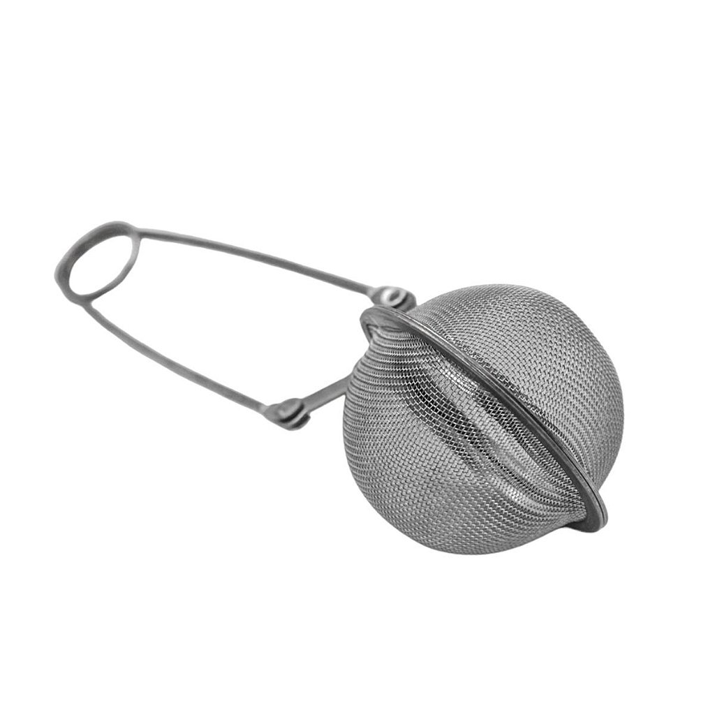 Infusor De Chá Coador Em Aço Inox Cabo Pinça