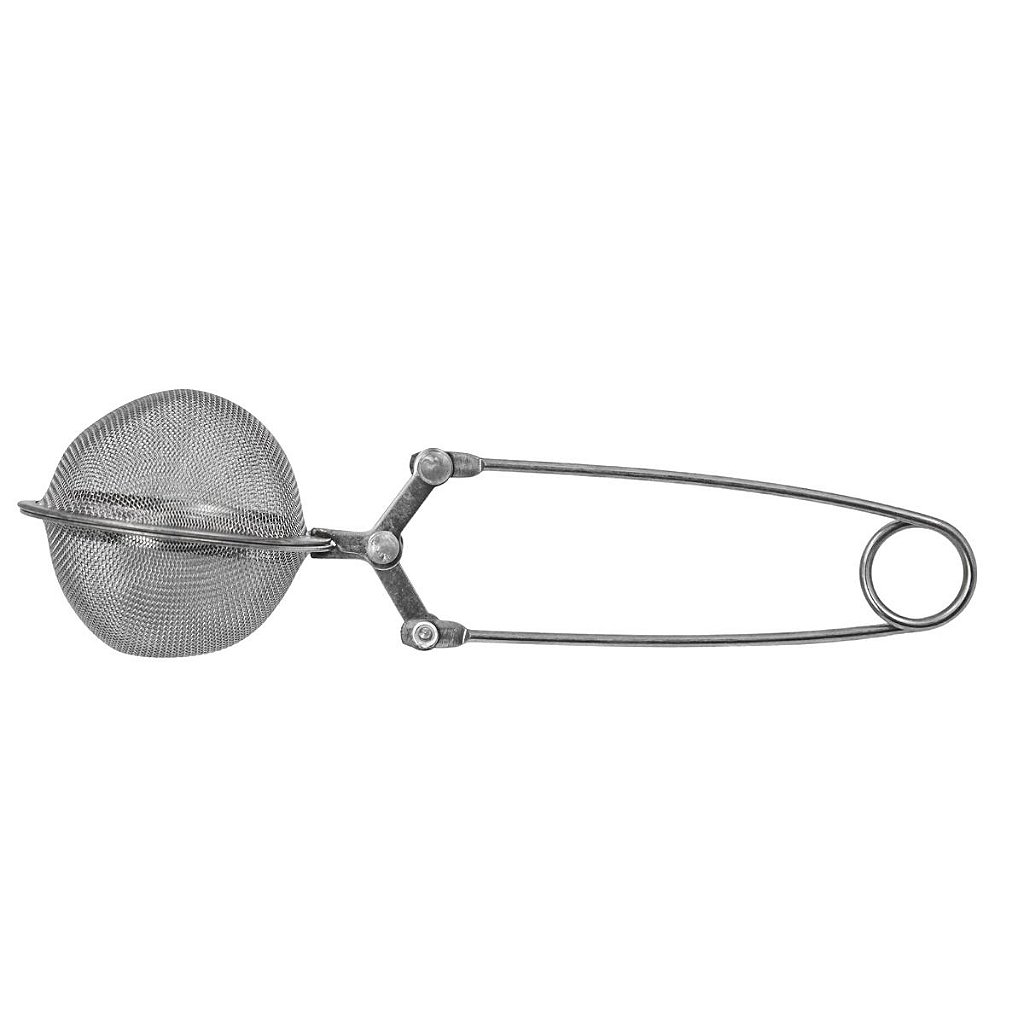 Infusor De Chá Coador Em Aço Inox Cabo Pinça