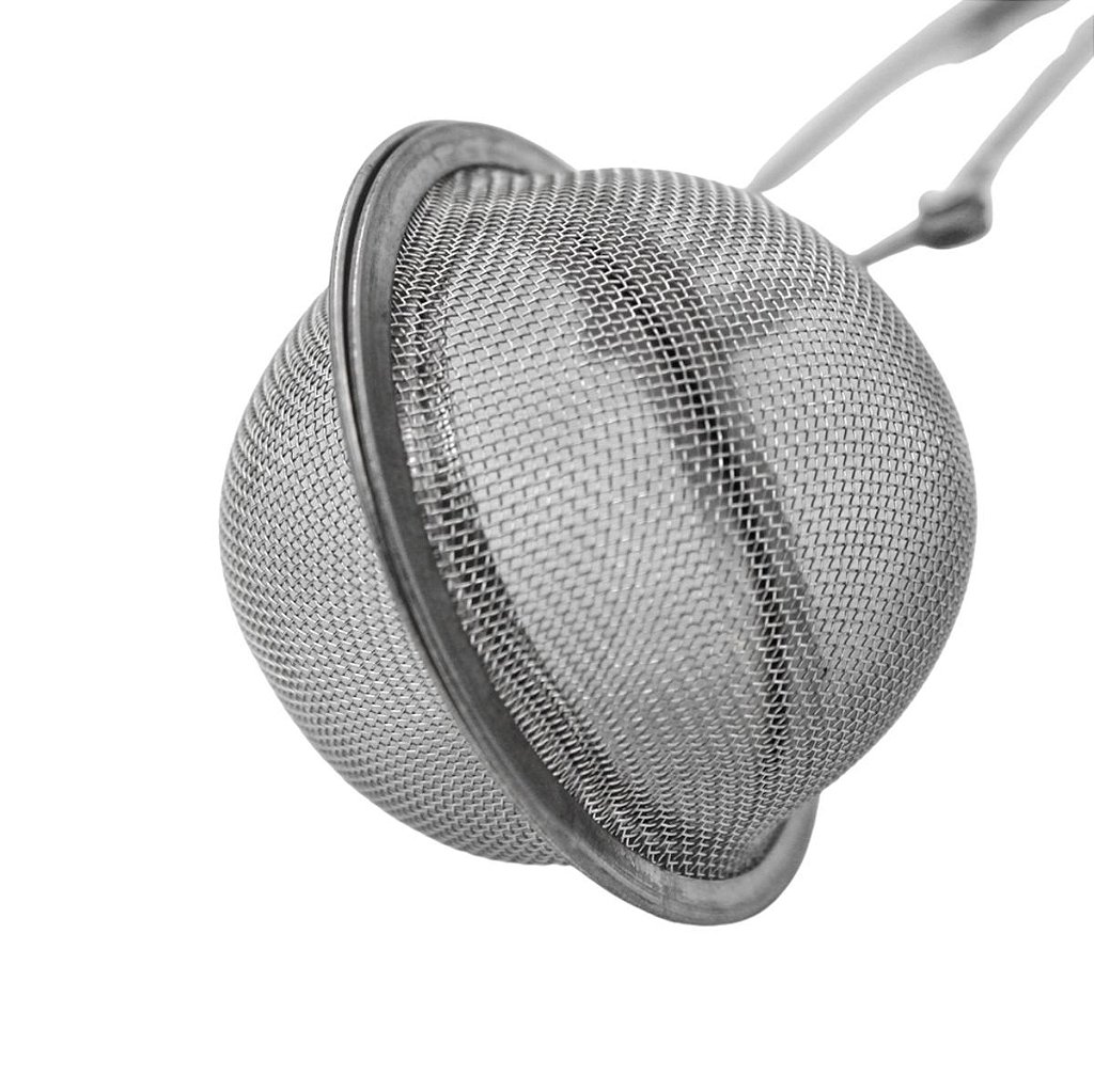 Infusor De Chá Coador Em Aço Inox Cabo Pinça