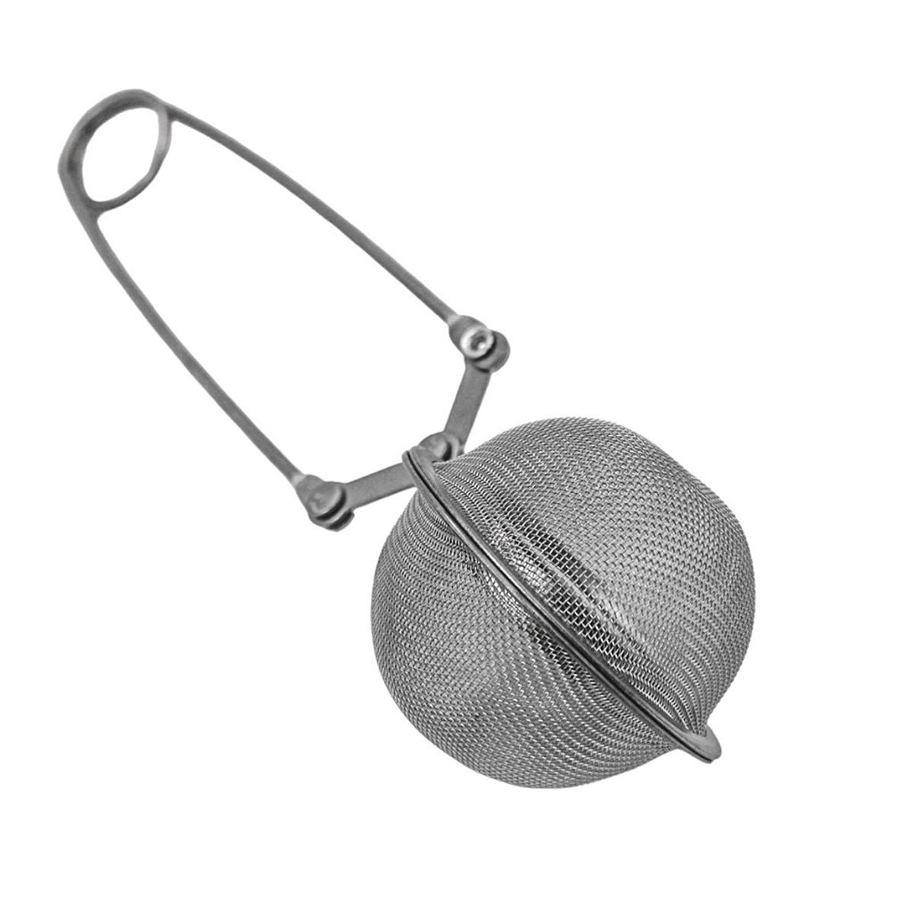 Infusor De Chá Coador Em Aço Inox Cabo Pinça