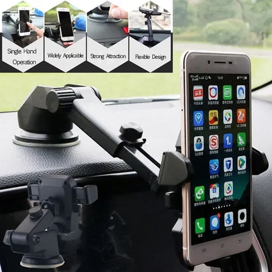 Suporte Para Celular Gps Articulável Silicon Sucker