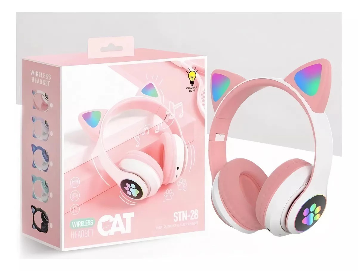 Headfone Gatinho (Com Led)