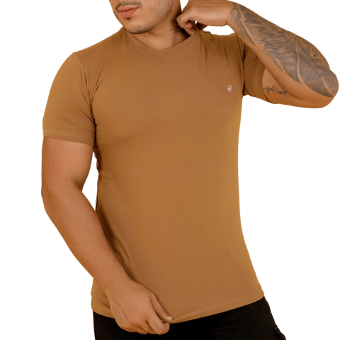 Camisa Gola Careca Caqui Rnt